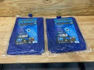lot 18 image: Lot of 2- All Purpose Tarps (10 x 12)