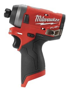 lot 10 image: MILWAUKEE M12 FUEL 12V Lithium-Ion Brushless Cordless 14 in. Hex Impact Driver (Tool-Only)