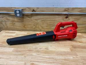 lot 59 image: CRAFTSMAN  20-volt Max 200-CFM 90-MPH Handheld Cordless Leaf Blower (Tool Only)