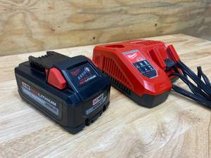 lot 7 image: MILWAUKEE M18 18-Volt Lithium-Ion HIGH OUTPUT Starter Kit with XC 8.0Ah Battery and Rapid Charger