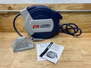 lot 94 image: CAMPBELL HAUSFELD 38 in. x 50 ft. Hybrid Retractable Air Hose Reel