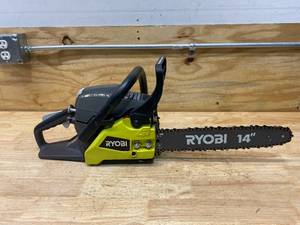 lot 98 image: RYOBI 14 in. 37cc 2-Cycle Gas Chainsaw