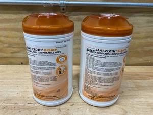 lot 117 image: PDI Lot of 2 Packs of- Sani-Cloth Bleach Wipes, 65Pack