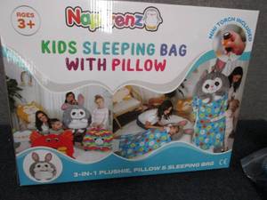 Kids Sleeping Bag with Pillow...