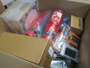 Box of Assorted Small Overstock Ite...