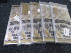 5- 150 pc pks Graduation Cello Bags...