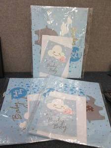 3 Baby Boy Gift Bag, Card, Tissue p...