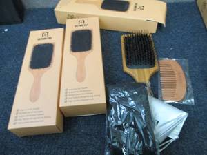 3 BOMEIYI Hair Brush Boar Bristle H...