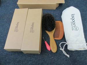 3 Boar Bristle Hairbrush Sets...