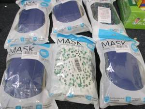 6- 50 pks Protective 3 Layer Masks...