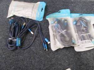 3-2 pks  USB Charging Cables with 3...