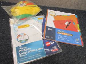 2 pks Dividers, Lanyards...