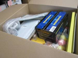 Box of Assorted Small Overstock Ite...