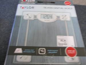 Taylor Glass Digital Scale open box...