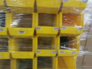 18- Yellow Plastic Storage Bin Orga...