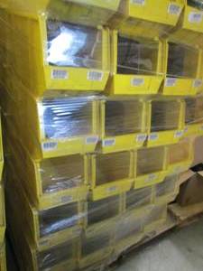 18- Yellow Plastic Storage Bin Orga...