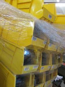 18- Yellow Plastic Storage Bin Orga...