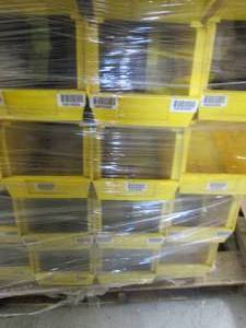 18- Yellow Plastic Storage Bin Orga...
