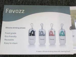 new silicone reusable drinking stra...