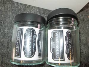 5 new new bathroom canisters ...