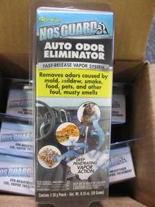 3 packages of 6 nosguard auto odor...