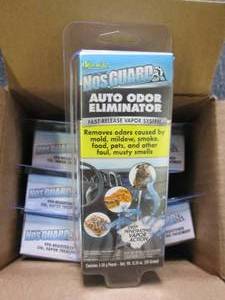 3 packages of 6 nosguard auto odor...