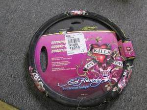 ED Hardy steering wheel cover...