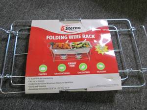 sterno folding wire rack ...