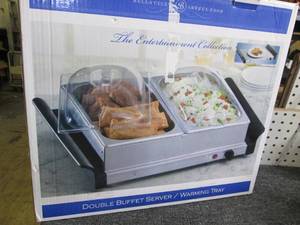 double buffet server warming tray ...