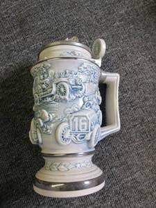 avon racing car stein handcrafted i...