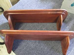 2 wood shelves ...