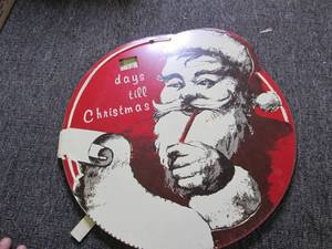 vintage metal christmas days till c...