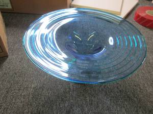 glass fruit bowl 14 inches round...