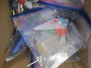 box of birthday items ...