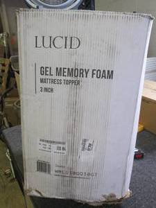 memory foam queen mattress topper o...
