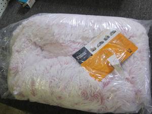 pink dog bed...