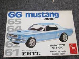 ertl 66 mustang hardtop model kit n...