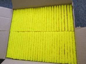 restroom yellow cleaning pads ...