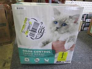 40lbs of special kitty odor control...