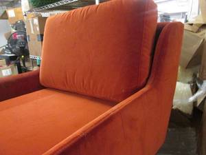 Classy orange reception chair - brand new