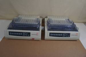 lot 21 image: 2 Okidata Microline 320 Turbo USB Dot Matrix Printers