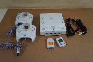 lot 29 image: Sega Dreamcast Video Game System with Controllers and Memory Cards