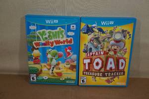 lot 40 image: Nintendo Wii U Games - Yoshis Woolly World, Captain Toad
