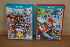 lot 42 image: Nintendo Wii U Games - Super Smash Bros, Mario Kart 8