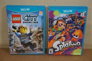 lot 43 image: Nintendo Wii U Games - Splatoon, Lego City Undercover