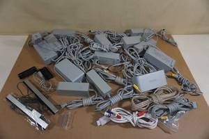 lot 58 image: Nintendo Wii and Wii U Cords and Sensors