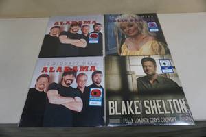 lot 68 image: NEW Record Albums - Alabama, Blake Shelton, Dolly Parton