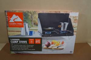 lot 97 image: NEW Ozark Trail 2 Burner Propane Camp Stove