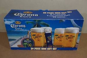 lot 102 image: Corona Extra 20 Piece Mug Gift Set