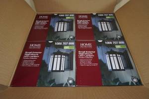 lot 107 image: NEW Home Decorators Exterior Wall Mount LED Lantern - 4 Pack